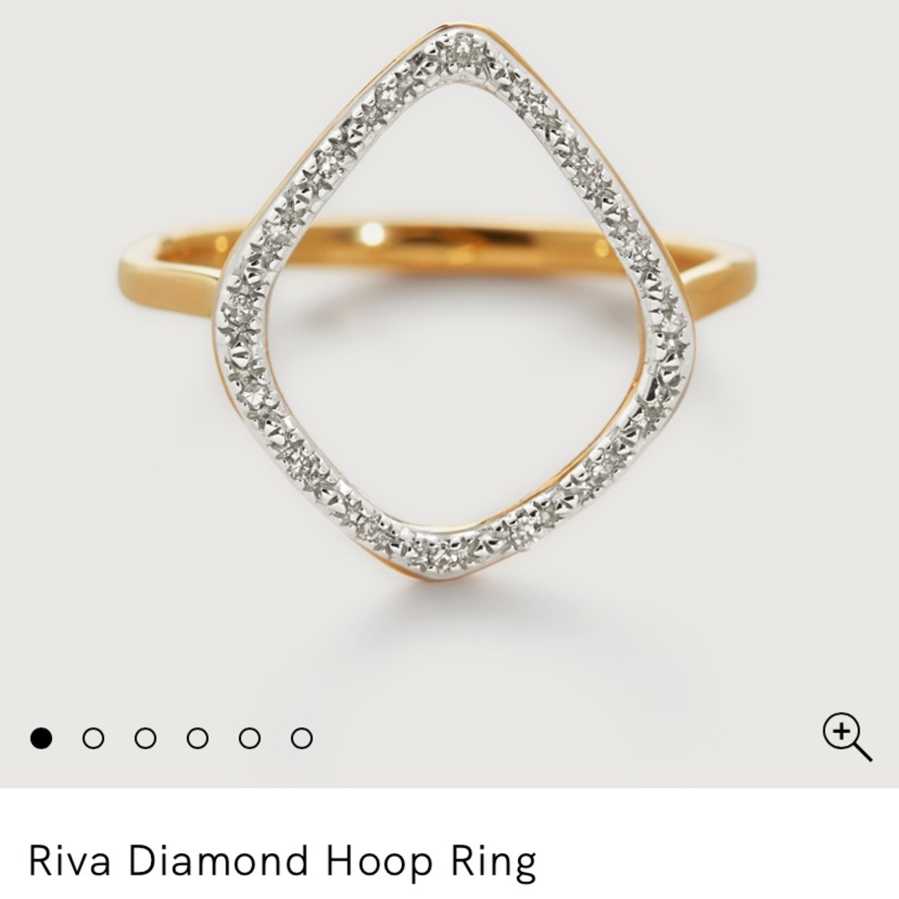 Monica Vinader Riva Diamond Ring